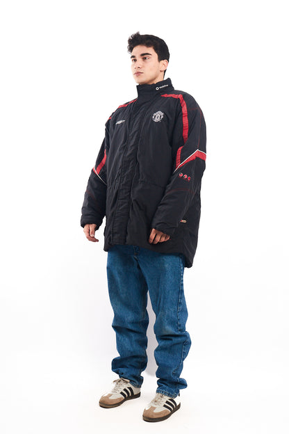 2000-2001 Vintage Umbro Pro Training Manchester United Padded Jacket (L)