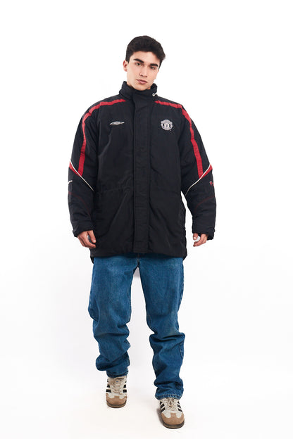 2000-2001 Vintage Umbro Pro Training Manchester United Padded Jacket (L)