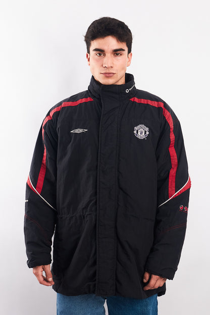 2000-2001 Vintage Umbro Pro Training Manchester United Padded Jacket (L)
