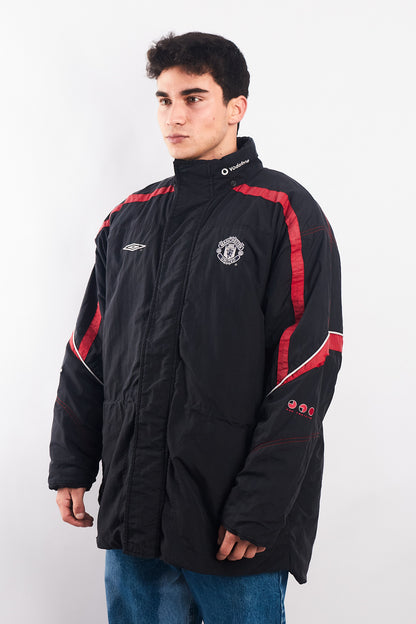 2000-2001 Vintage Umbro Pro Training Manchester United Padded Jacket (L)