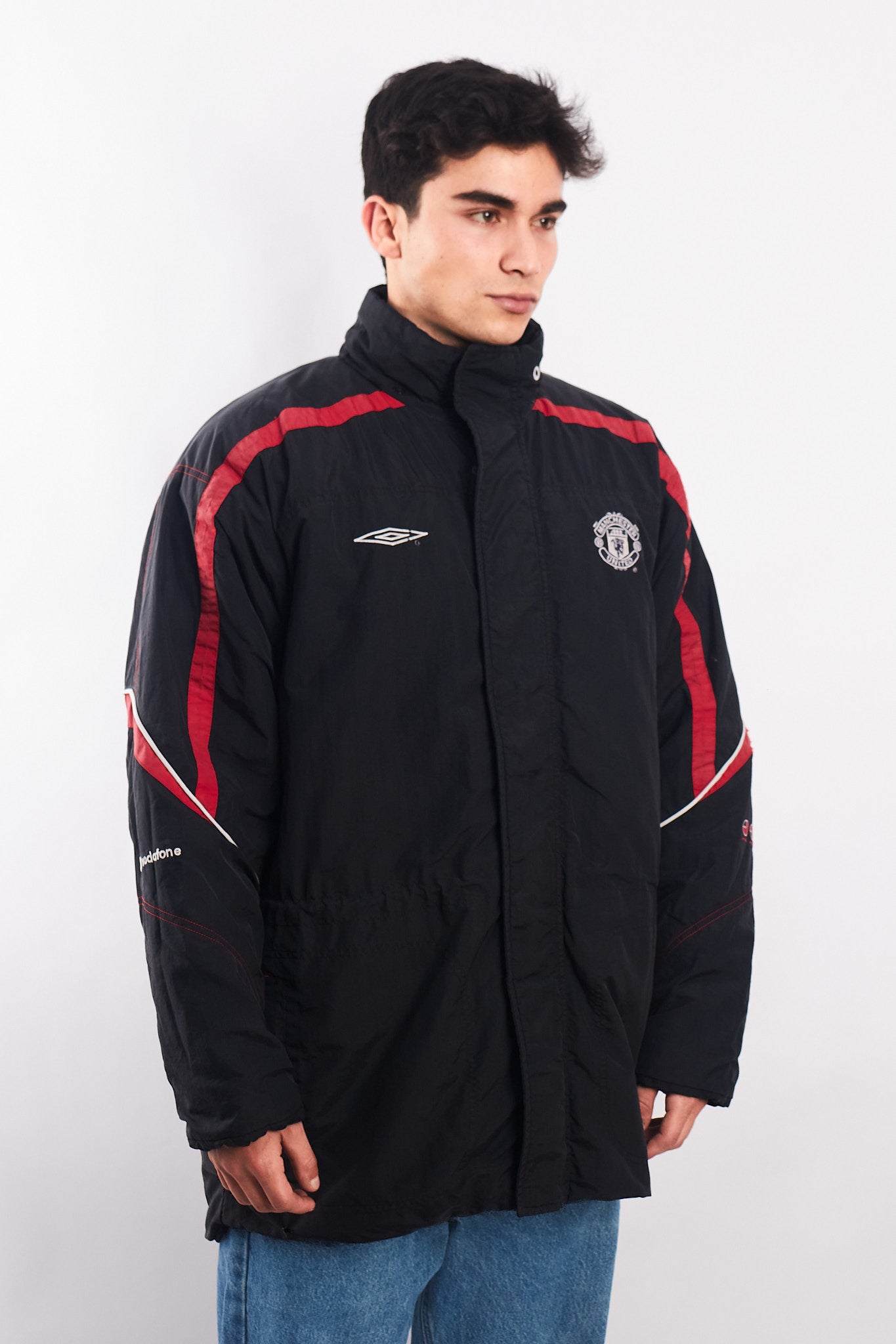 2000-2001 Vintage Umbro Pro Training Manchester United Padded Jacket (L)
