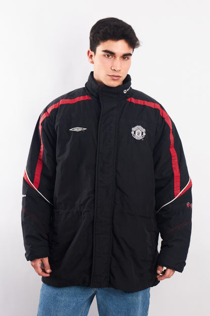 2000-2001 Vintage Umbro Pro Training Manchester United Padded Jacket (L)