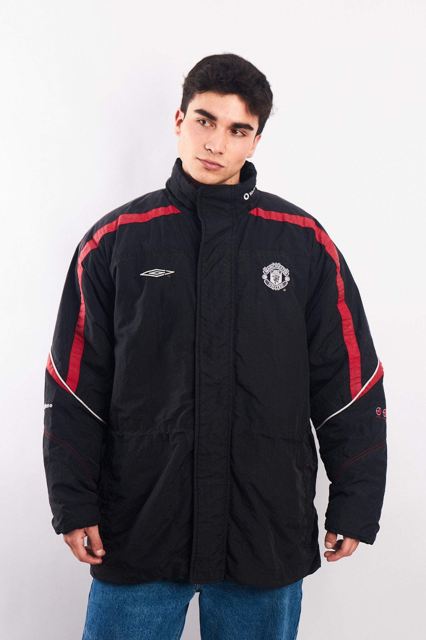 2000-2001 Vintage Umbro Pro Training Manchester United Padded Jacket (L)