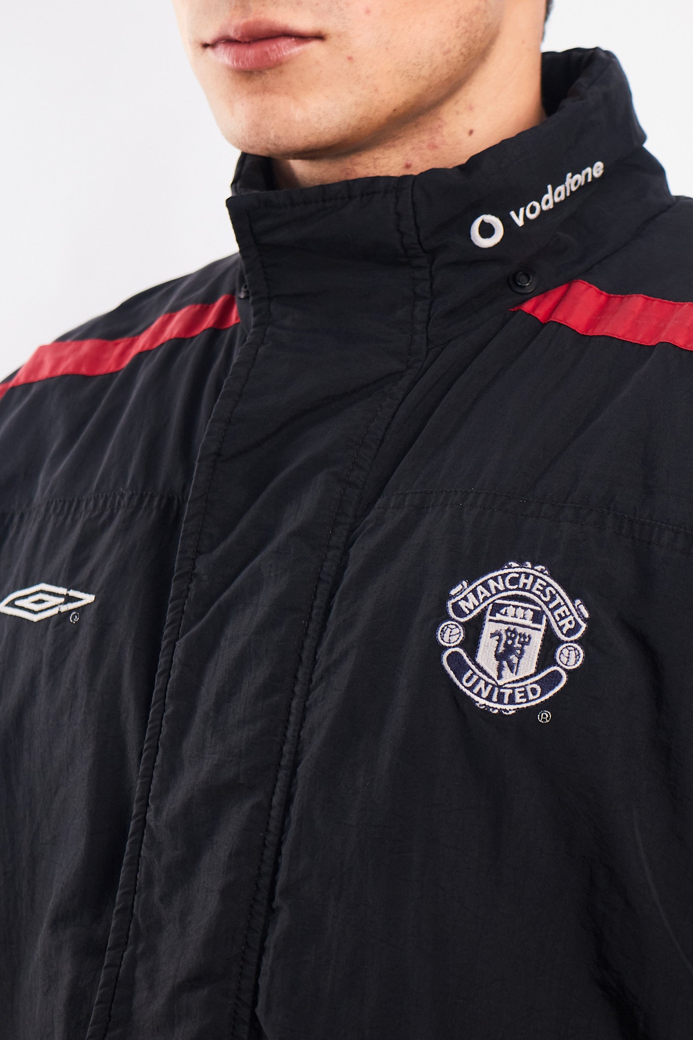 2000-2001 Vintage Umbro Pro Training Manchester United Padded Jacket (L)