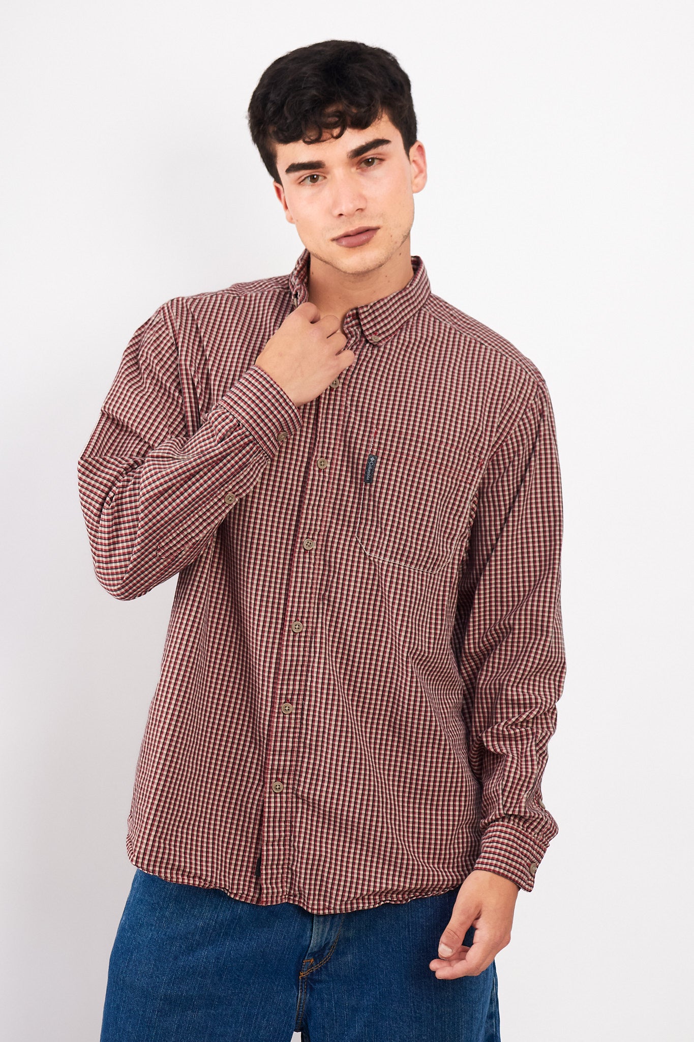 2000 Columbia Plaid Shirt (L/XL)