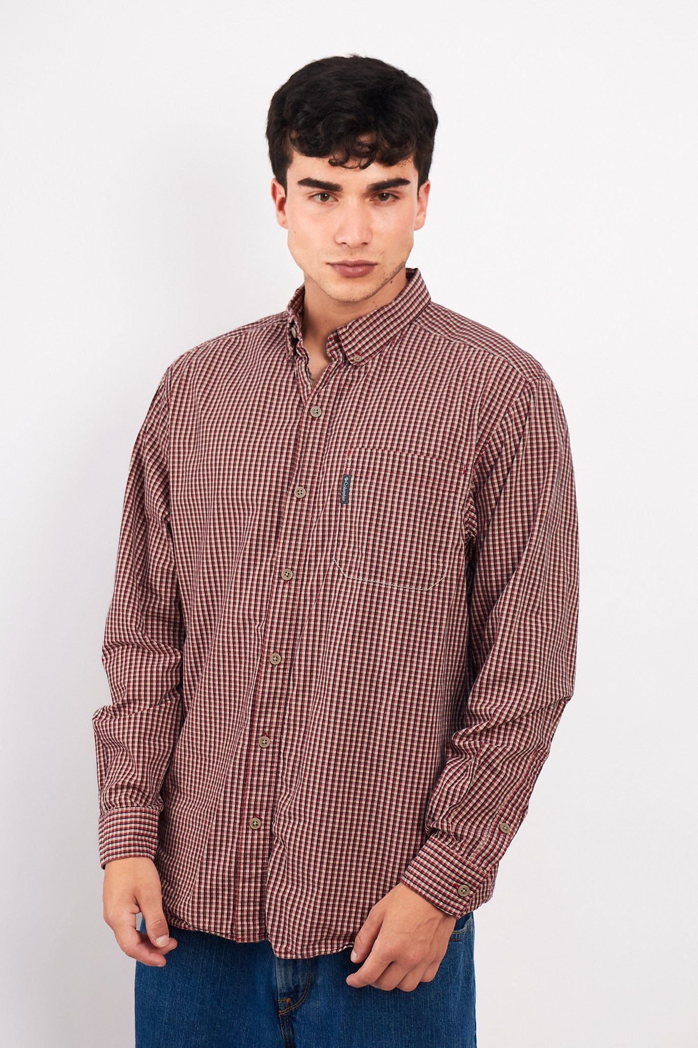 2000 Columbia Plaid Shirt (L/XL)