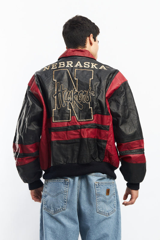 1990 Excelled Nebraska Husker Leather Jacket (M/L)