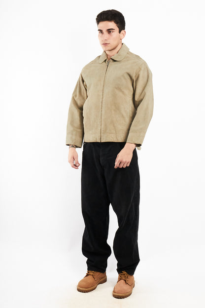 2000 Vintage Tommy Hilfiger Pistachio Suede Harrington (S)