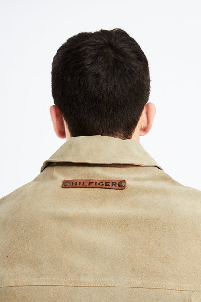 2000 Vintage Tommy Hilfiger Pistachio Suede Harrington (S)