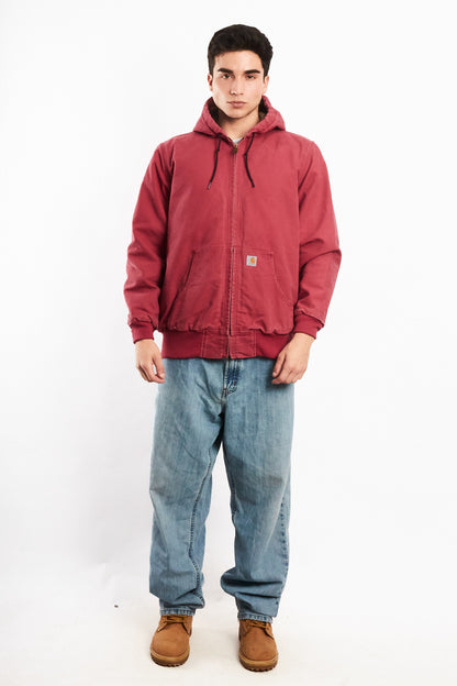 2000 Vintage Carhartt J130 Salmon Active Jacket (M)