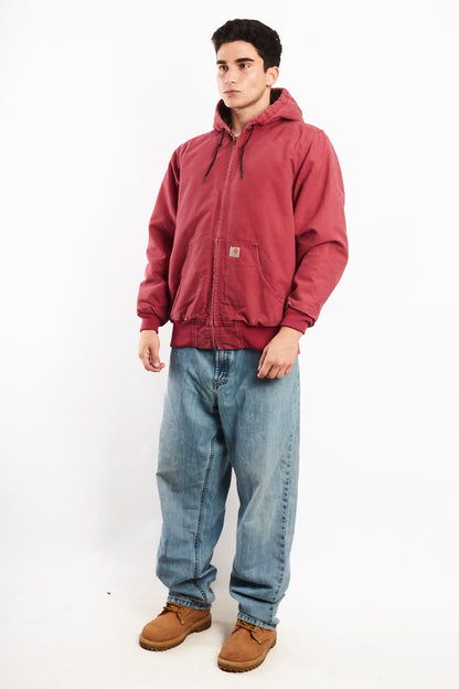 2000 Vintage Carhartt J130 Salmon Active Jacket (M)