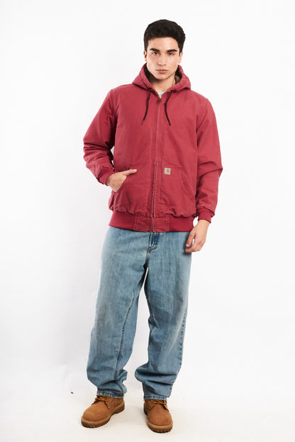 2000 Vintage Carhartt J130 Salmon Active Jacket (M)