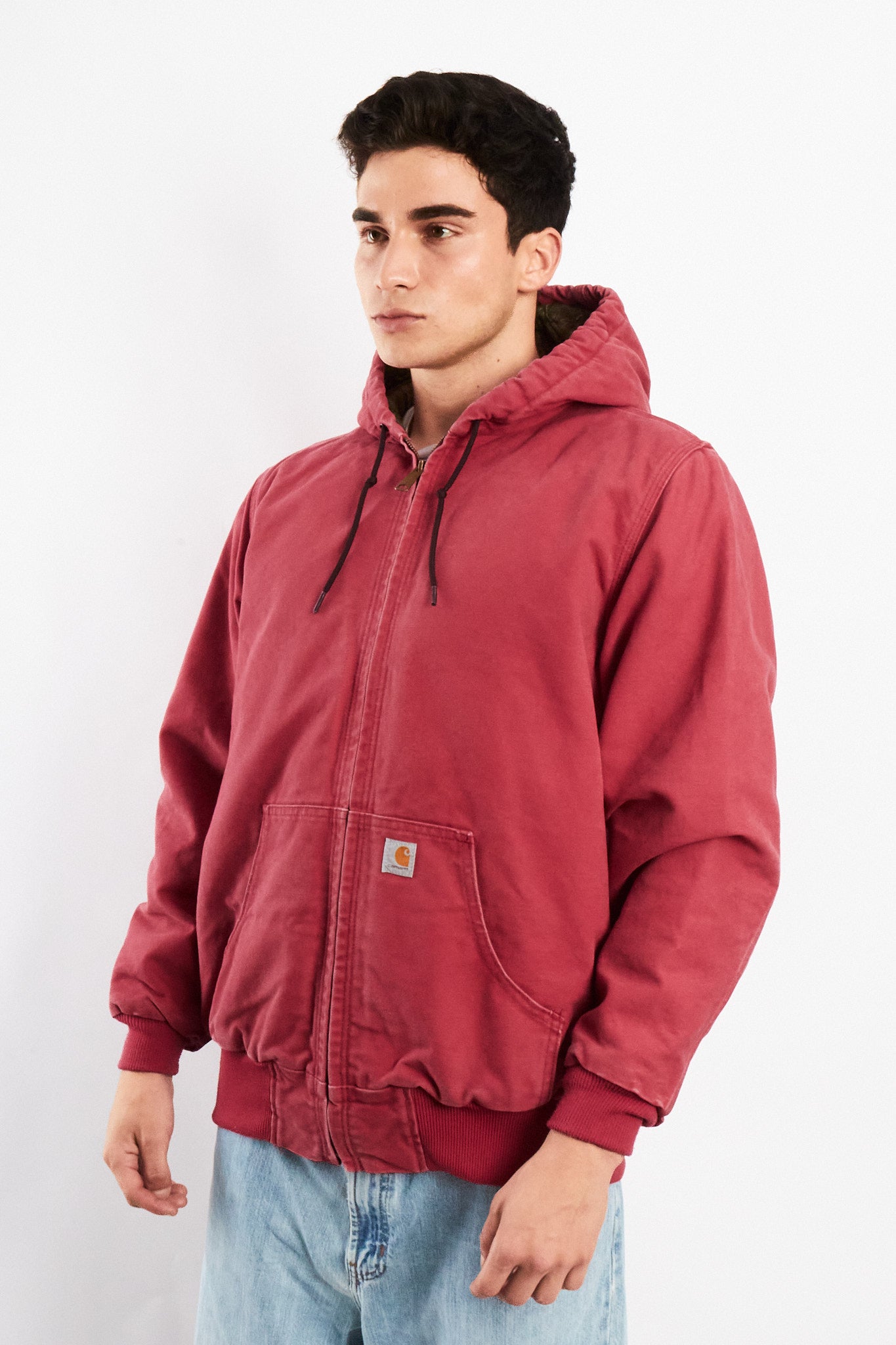 2000 Vintage Carhartt J130 Salmon Active Jacket (M)