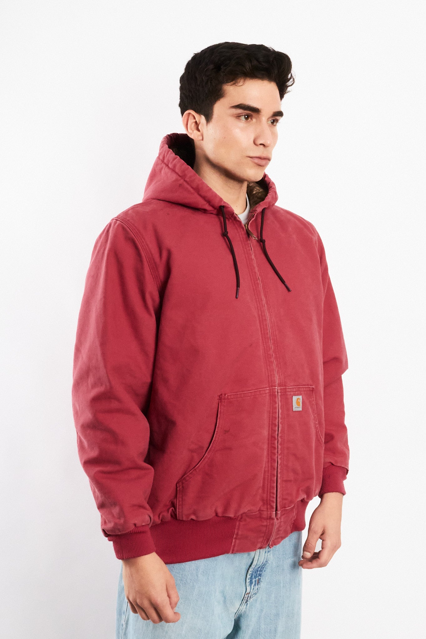 2000 Vintage Carhartt J130 Salmon Active Jacket (M)