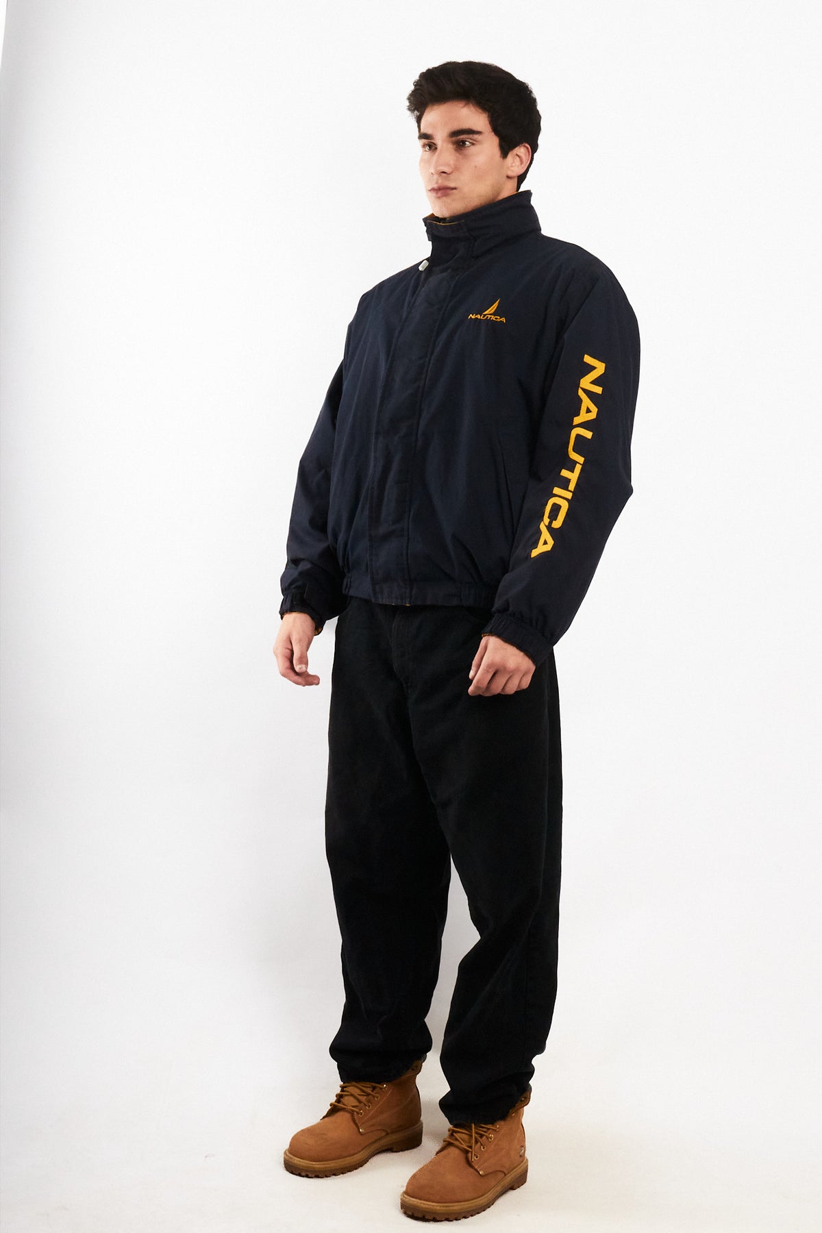 1990 Vintage Nautica Reversible Spellout Retro Jacket (M/L)
