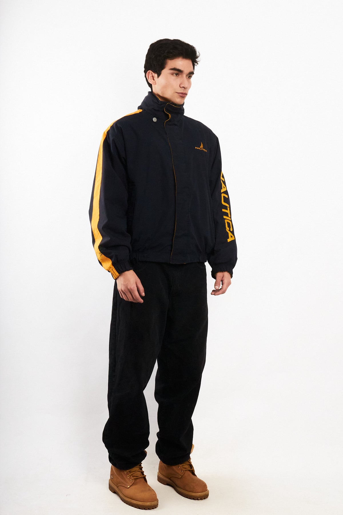 1990 Vintage Nautica Reversible Spellout Retro Jacket (M/L)