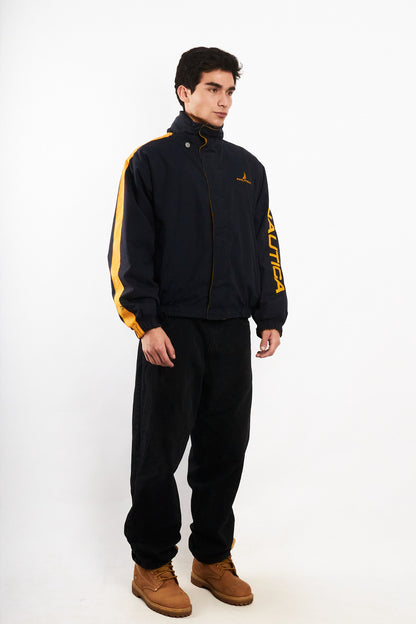 1990 Vintage Nautica Reversible Spellout Retro Jacket (M/L)