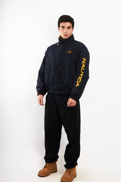 1990 Vintage Nautica Reversible Spellout Retro Jacket (M/L)
