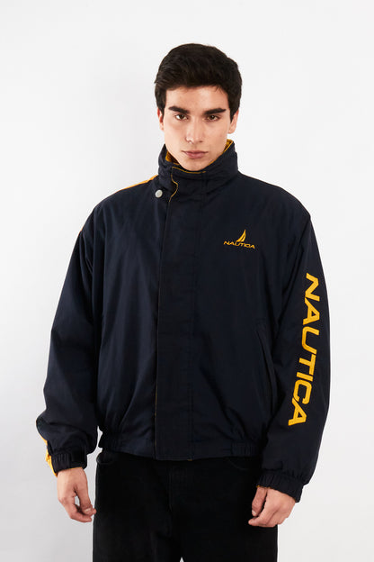 1990 Vintage Nautica Reversible Spellout Retro Jacket (M/L)