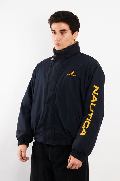 1990 Vintage Nautica Reversible Spellout Retro Jacket (M/L)