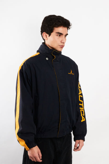 1990 Vintage Nautica Reversible Spellout Retro Jacket (M/L)