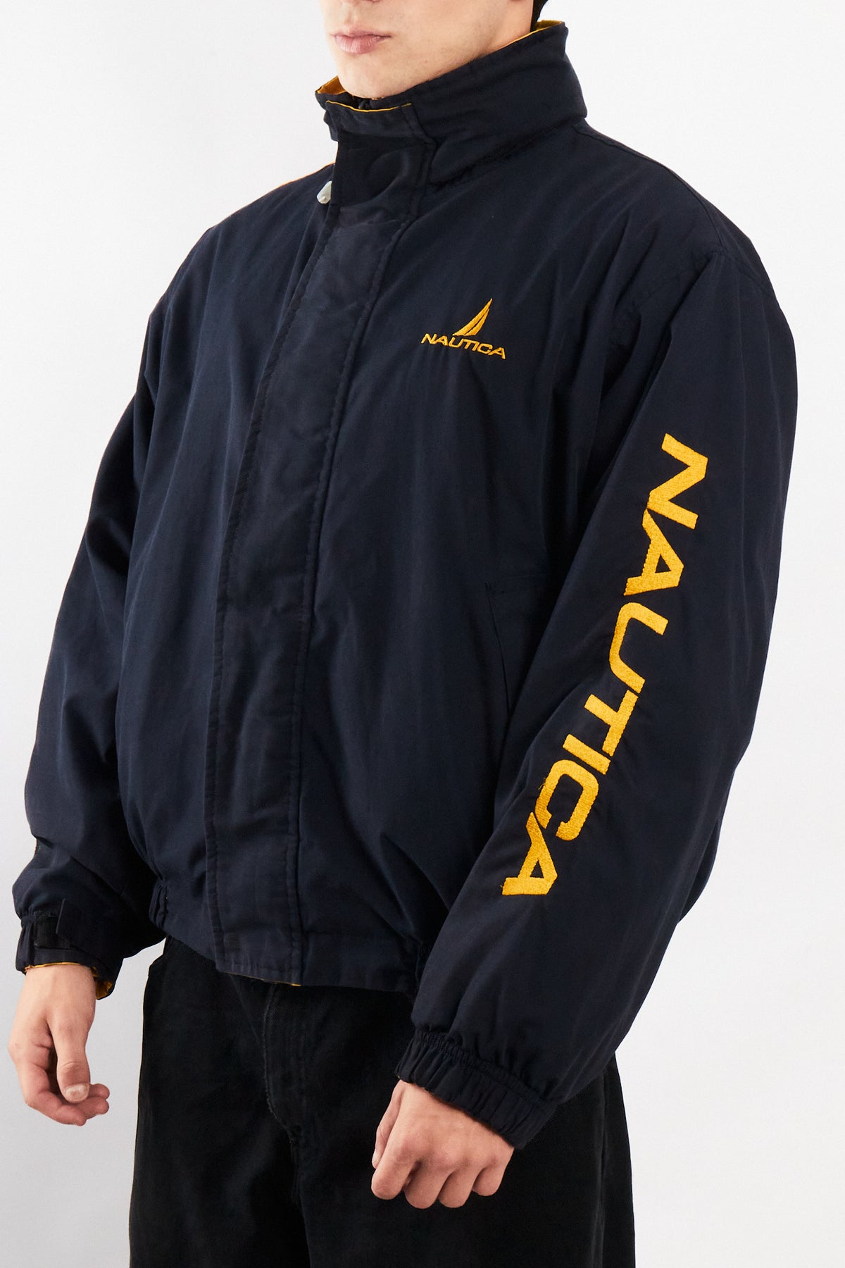 1990 Vintage Nautica Reversible Spellout Retro Jacket (M/L)