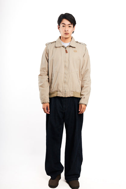 2000 Vintage Hilfiger Denim Beige Harrington Jacket (M/L)