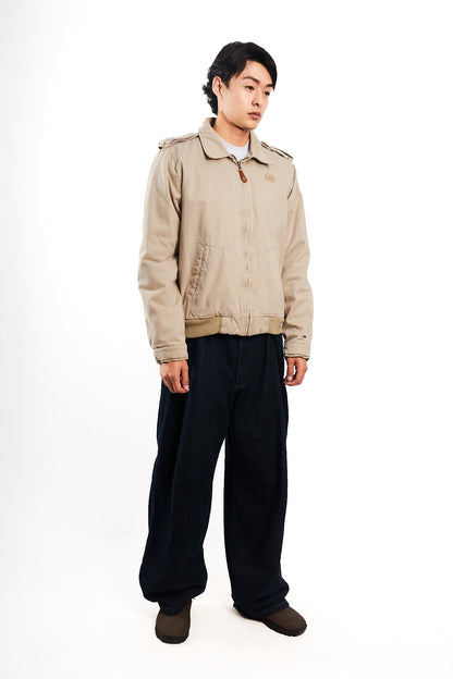 2000 Vintage Hilfiger Denim Beige Harrington Jacket (M/L)