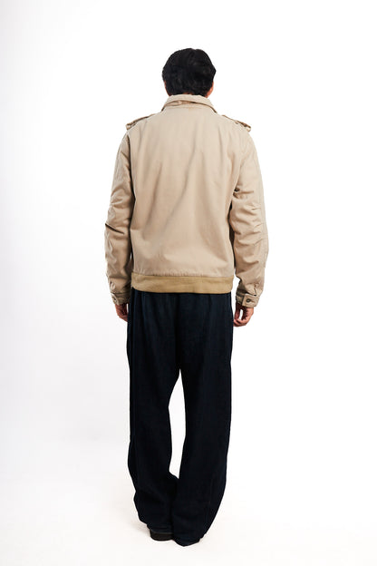 2000 Vintage Hilfiger Denim Beige Harrington Jacket (M/L)
