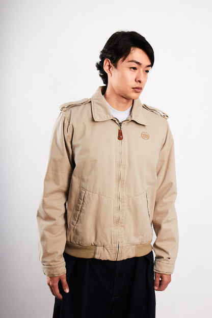 2000 Vintage Hilfiger Denim Beige Harrington Jacket (M/L)