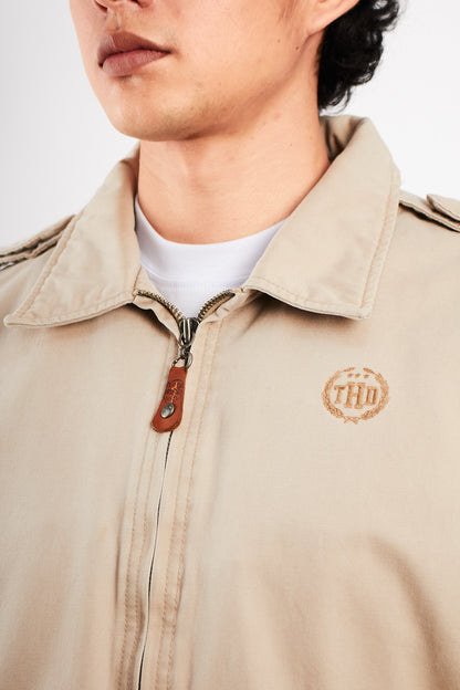 2000 Vintage Hilfiger Denim Beige Harrington Jacket (M/L)