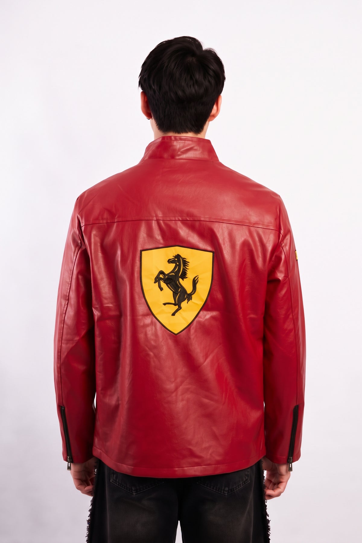 Scuderia Ferrari Motorsport Red Edition Spellout Racing Jacket