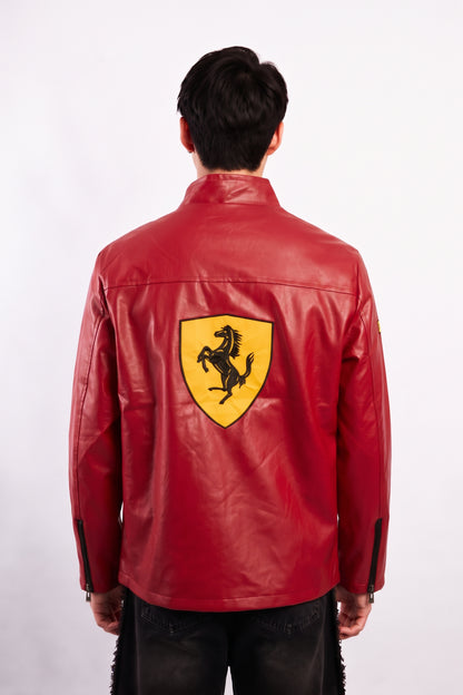 Scuderia Ferrari Motorsport Red Edition Spellout Racing Jacket
