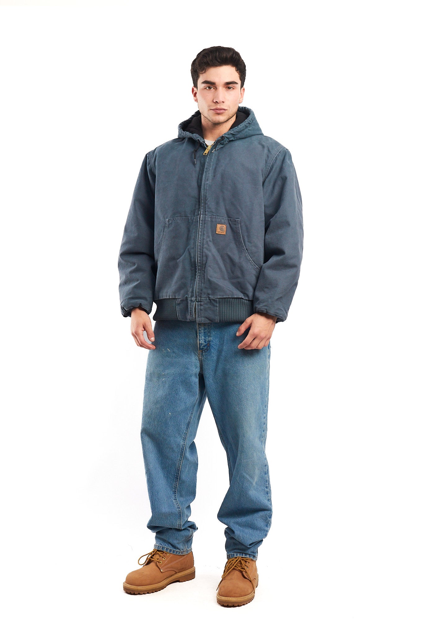 Vintage Carhartt J140 Storm Blue Duck Active Jacket (M/L)