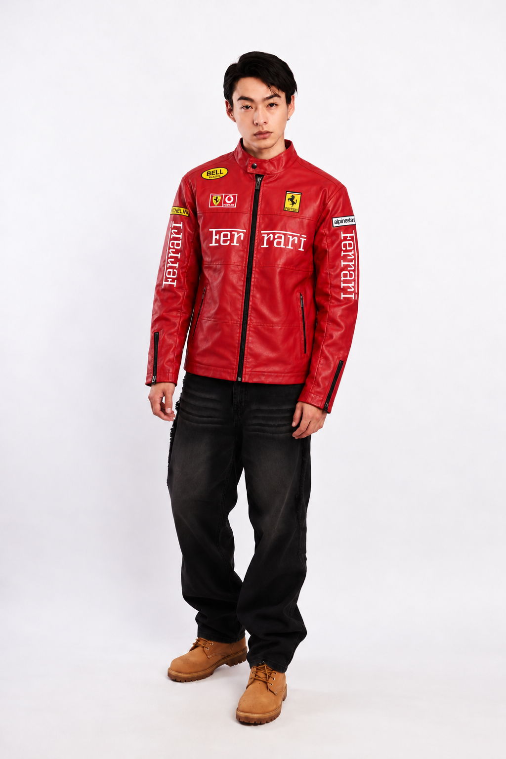 Scuderia Ferrari Motorsport Red Edition Spellout Racing Jacket