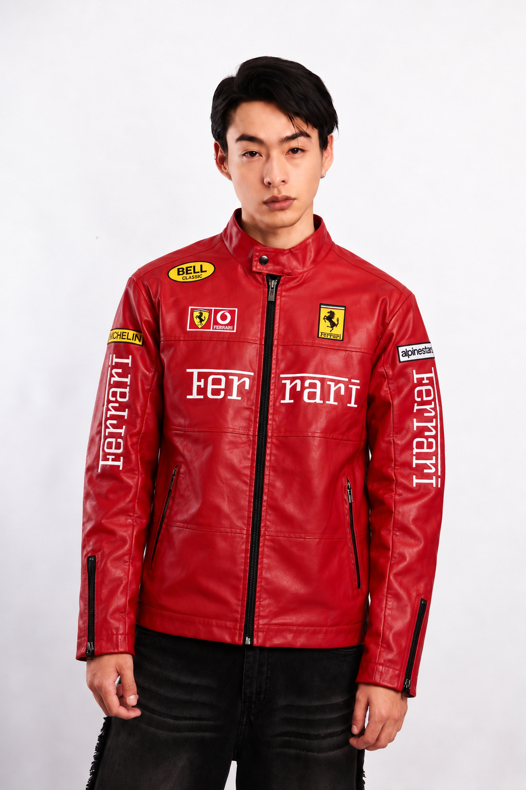 Scuderia Ferrari Motorsport Red Edition Spellout Racing Jacket