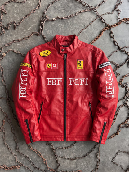 Scuderia Ferrari Motorsport Red Edition Spellout Racing Jacket