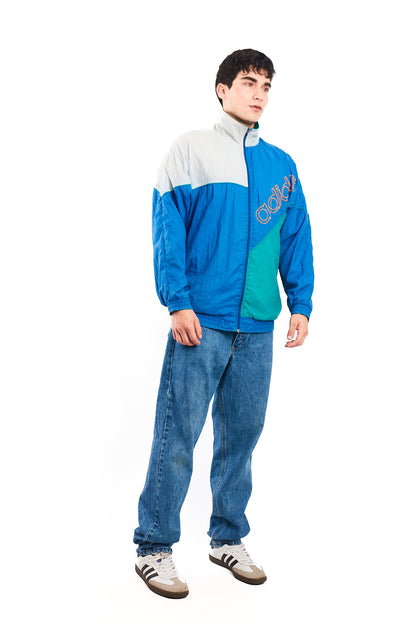 1990 Adidas Vintage Colorblock Retro Jacket (M/L)