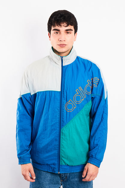 1990 Adidas Vintage Colorblock Retro Jacket (M/L)