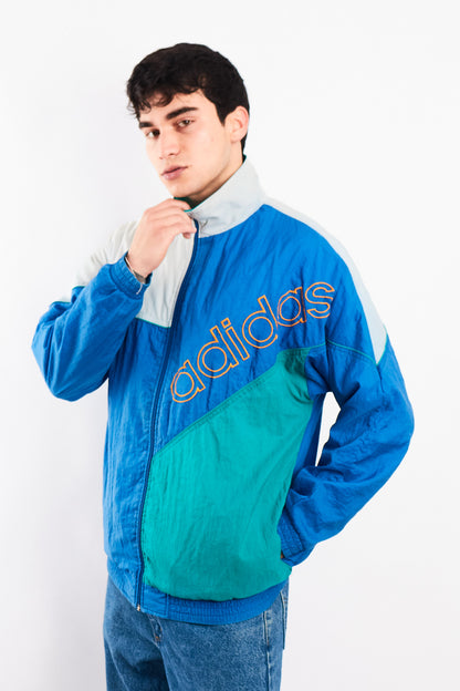 1990 Adidas Vintage Colorblock Retro Jacket (M/L)