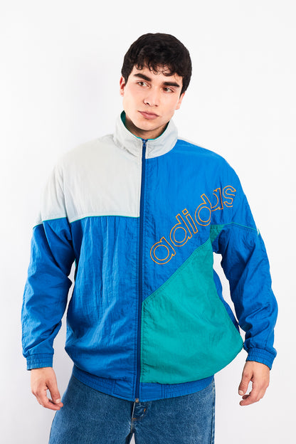 1990 Adidas Vintage Colorblock Retro Jacket (M/L)