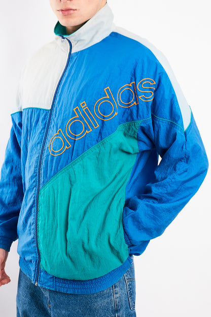 1990 Adidas Vintage Colorblock Retro Jacket (M/L)