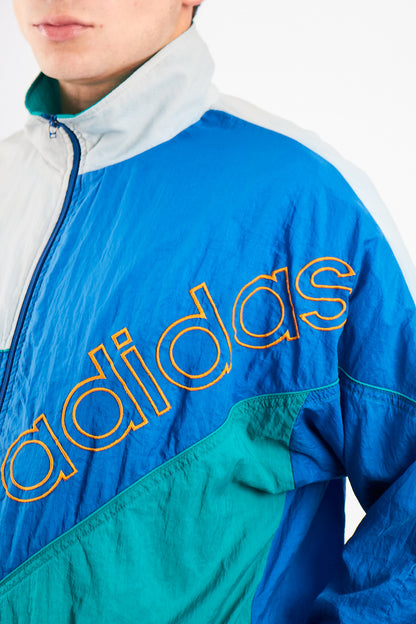 1990 Adidas Vintage Colorblock Retro Jacket (M/L)