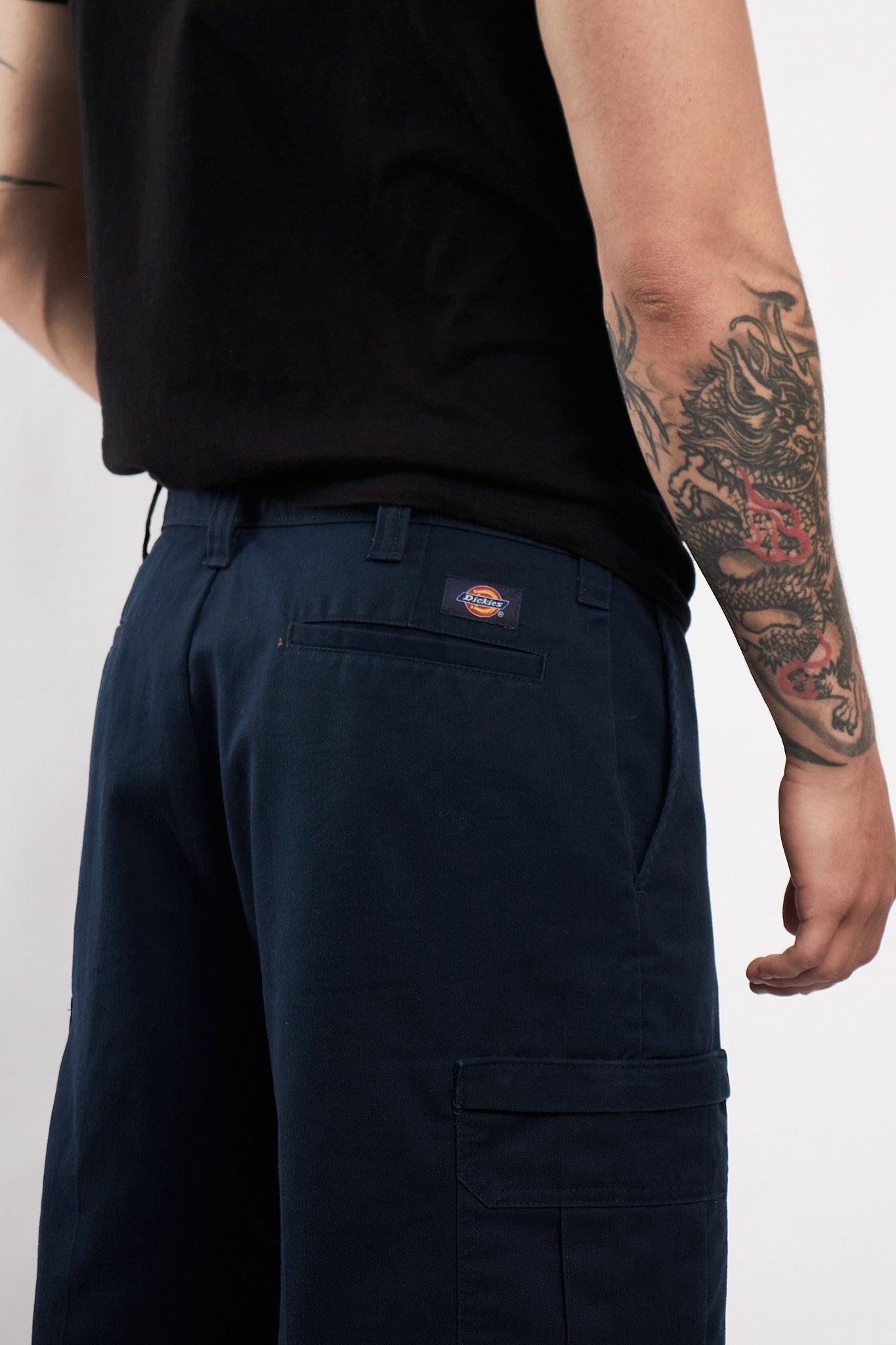 2000 Dickies Navy Cargo Work Short (34)