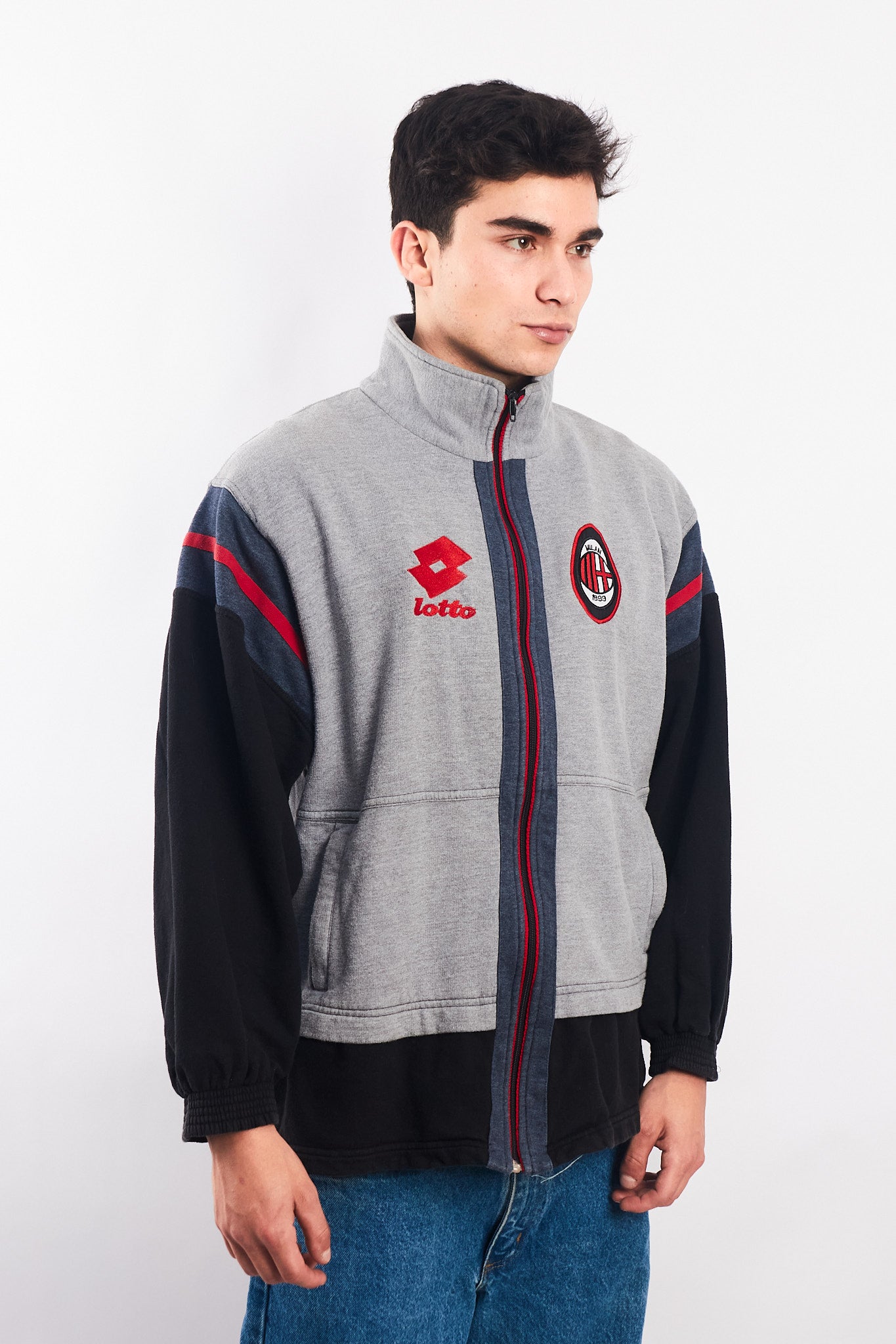 2000 Lotto x AC Milan Cotton Jacket (M/L)