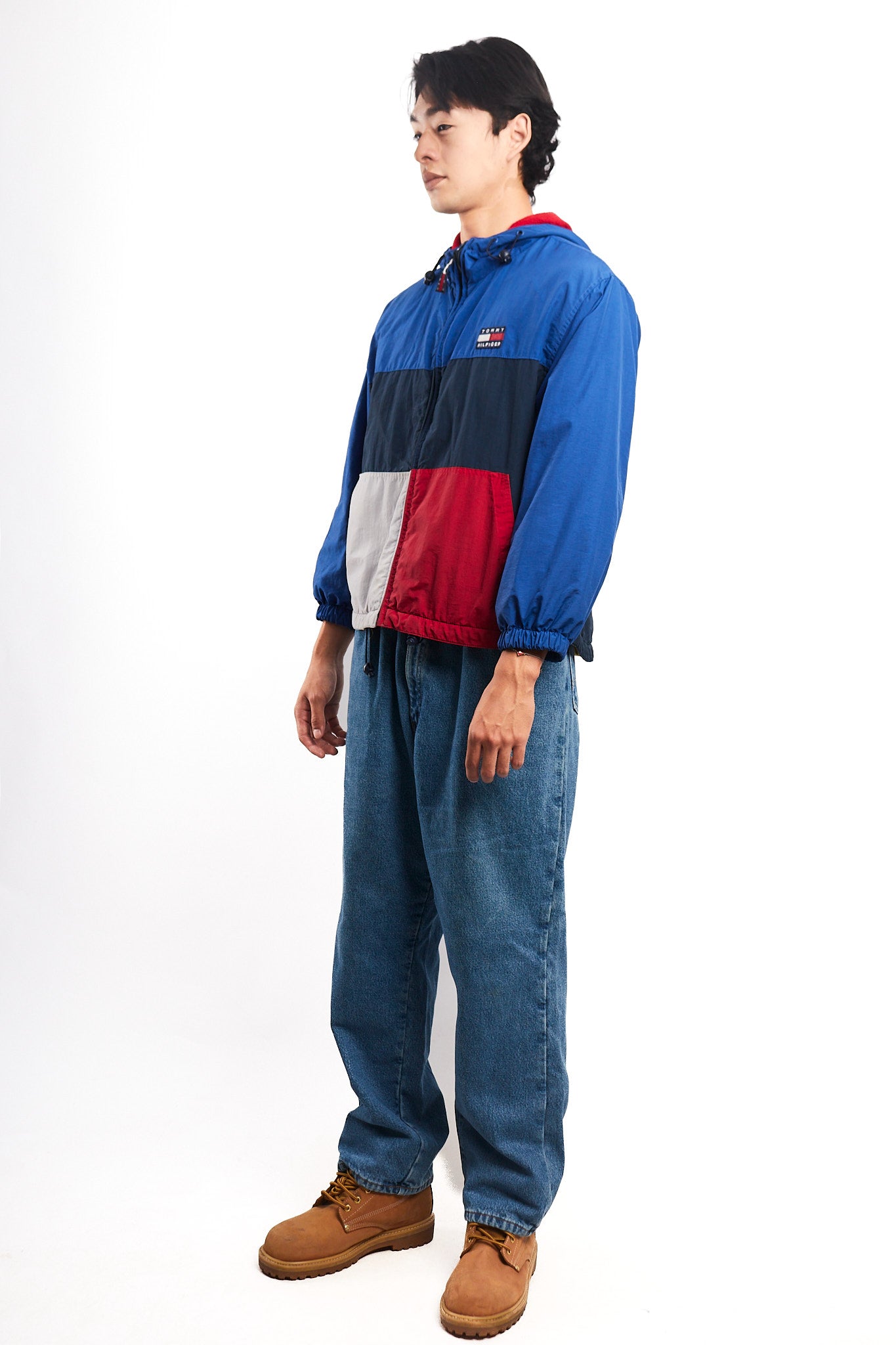 1990 Vintage Tommy Hilfiger Colorblock Flag Jacket (S/M)