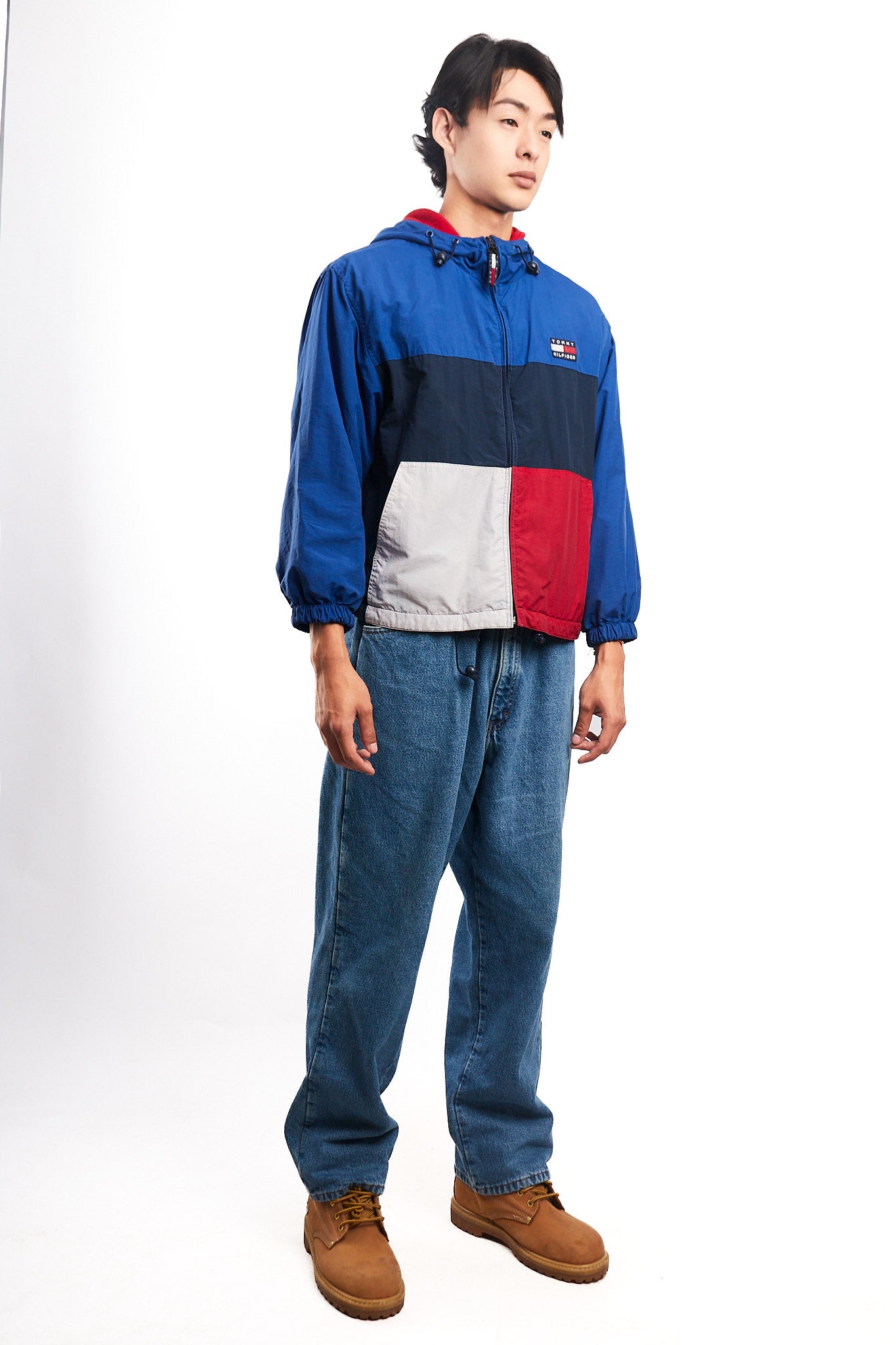 1990 Vintage Tommy Hilfiger Colorblock Flag Jacket (S/M)