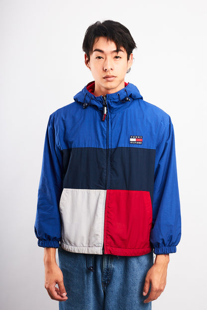 1990 Vintage Tommy Hilfiger Colorblock Flag Jacket (S/M)