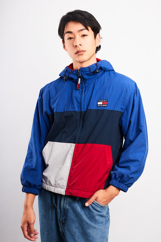 1990 Vintage Tommy Hilfiger Colorblock Flag Jacket (S/M)