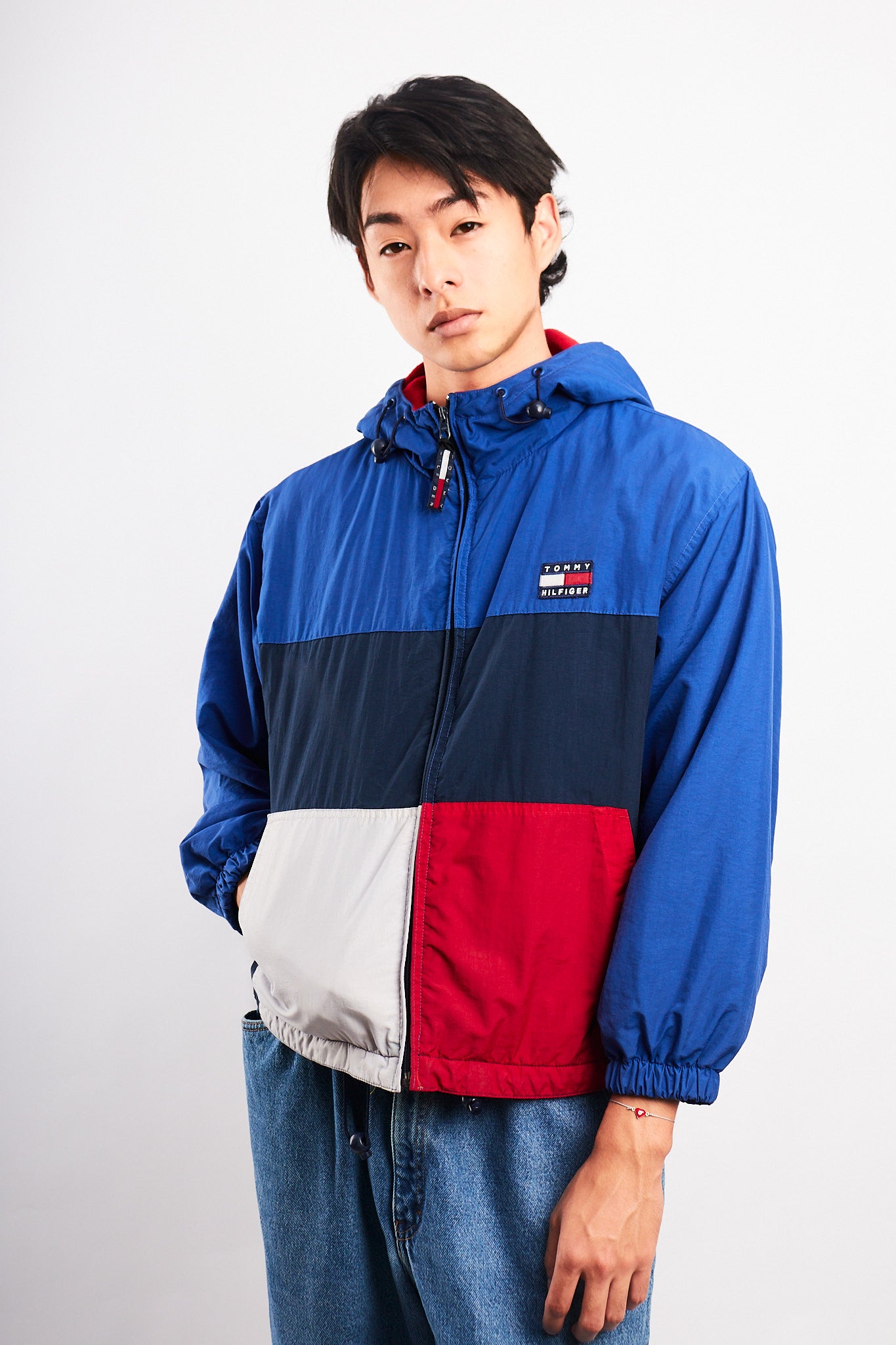 1990 Vintage Tommy Hilfiger Colorblock Flag Jacket (S/M)